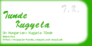 tunde kugyela business card