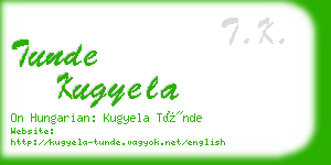 tunde kugyela business card